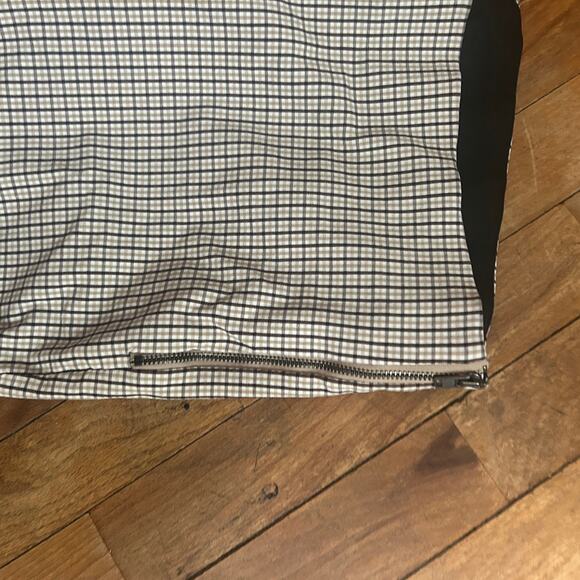 Brown plaid checked work pants - Picture 4 of 7